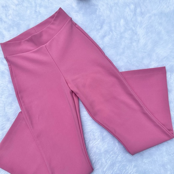 NWOT Zara High-Rise Mini Flare Ribbed Leggings - Picture 3 of 9